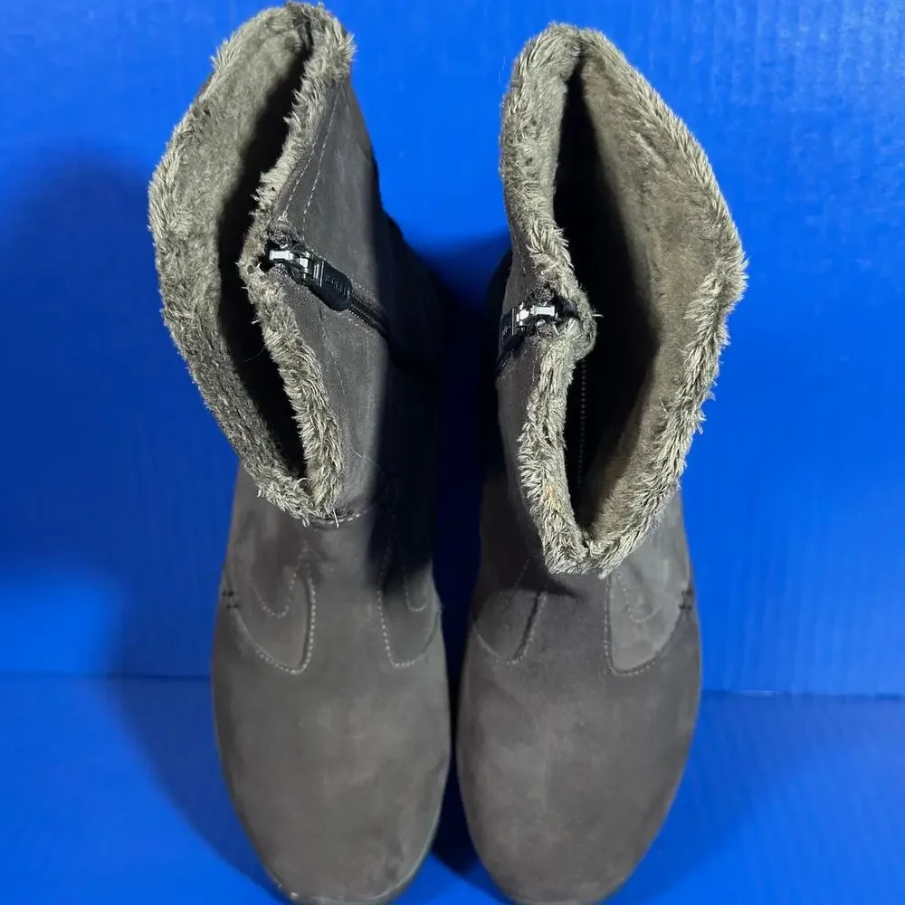 Sorel Womens Maribel Waterproof Nubuck Winter‎ Boot in Grey 8